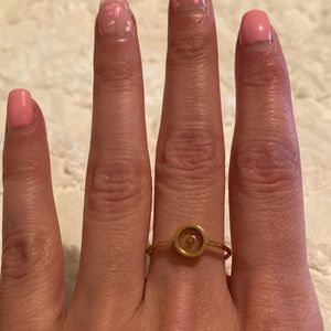 Mustard seed ring. Size 8. Gold tone.